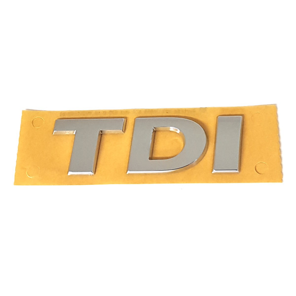 Original VW Schriftzug TDI Logo Aufkleber Emblem chrom/silber 5G0853675D2ZZ