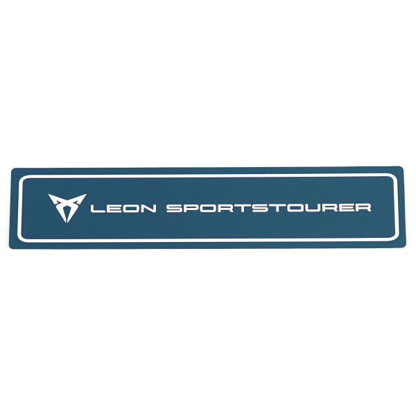 CUPRA Leon Sportstourer Kennzeichenschild Nummernschild Kennzeichen Typenschild weiß/petrol blau
