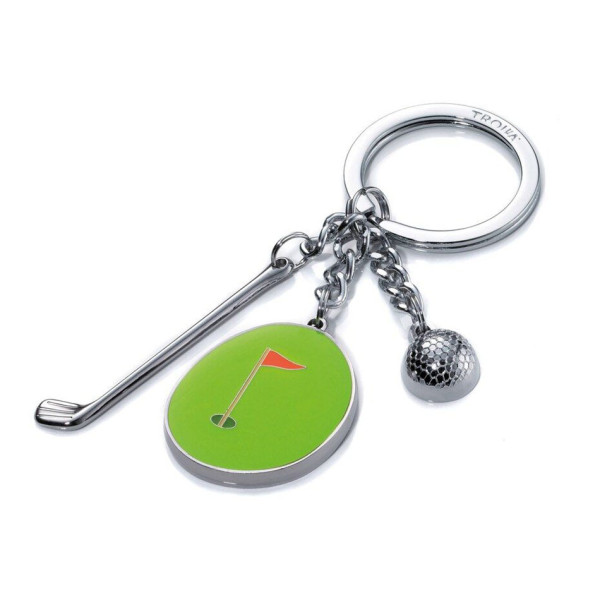 Schlüsselanhänger HOLE IN ONE Golfball Schläger Putting Green Anhänger KR11-33