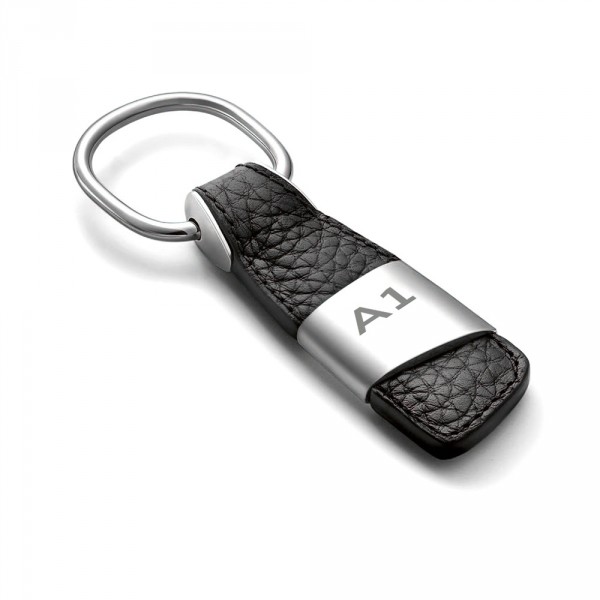 Audi A1 Schlüsselanhänger Leder Original Anhänger Key Ring Lasergravur