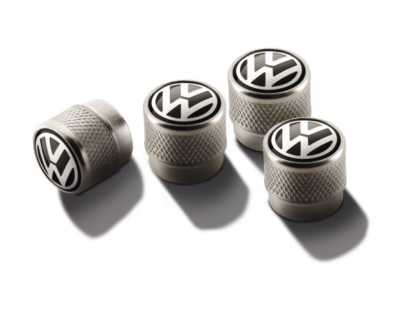 VW Ventilkappen z.B. Golf Polo Passat Scirocco Original Volkswagen Ventile Design Logo 000071215