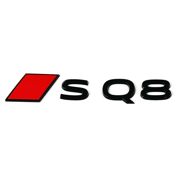 Original Audi SQ8 Schriftzug Audi Sport Raute Emblem Black Edition schwarz 4M8853740D5FQ