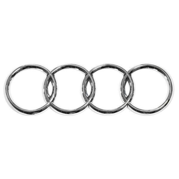 Original Audi Zeichen Emblem hinten chrom Heckklappe Ringe 4B98537422ZZ