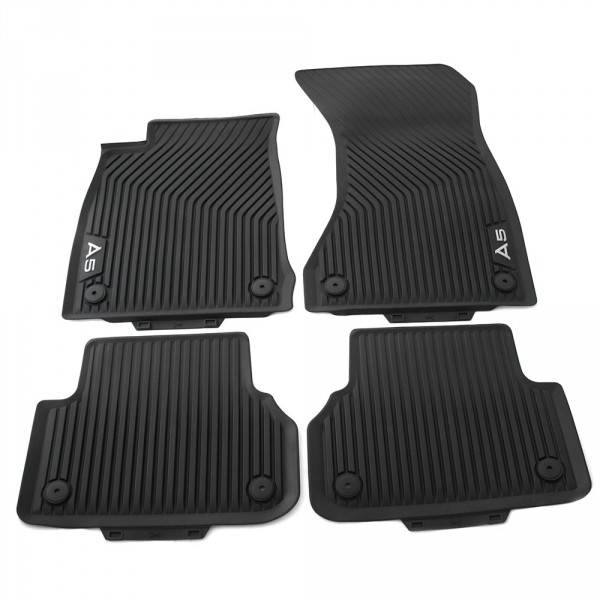 Original Audi A5 (B9) Sportback Gummi Fußmatten Komplettsatz v+h Allwettermatten schwarz
