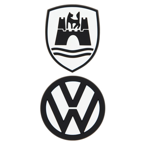 VW Volkswagen Logo Wolfsburg Wappen Softmagnet Kühlschrankmagnet BUMT30