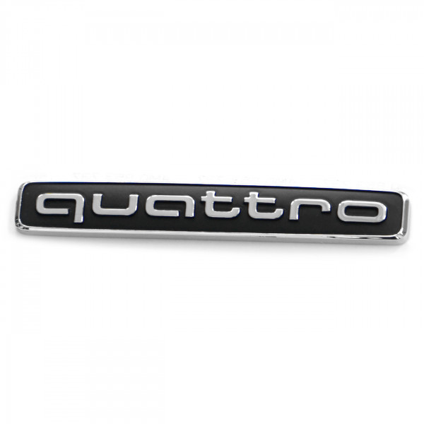 Original Audi Quattro Schriftzug Plakette Heckklappe Emblem Logo chrom 4M08537372ZZ