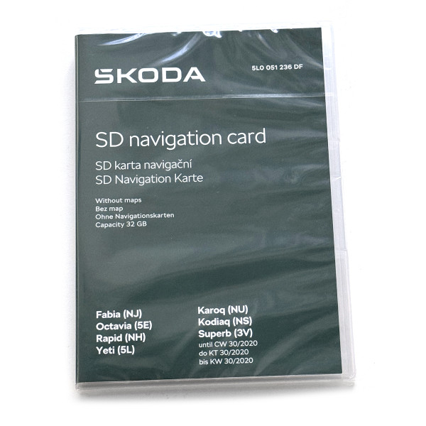 Original Skoda SD-Karte 32 GB Navigationssystem MIB2 Amundsen 5L0051236DF