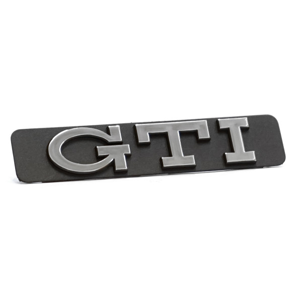 Original VW Golf 3 GTI Schriftzug seitlich Emblem chrom/schwarz 1H6853714CZ10