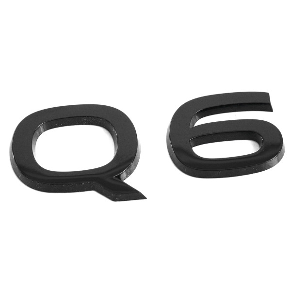 Original Audi Q6 e-tron Schriftzug hinten Emblem Aufkleber Heckklappe schwarz 85H8537405FQ