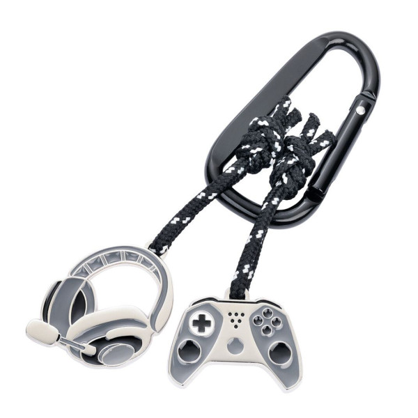 Schlüsselanhänger GAMING Controller Headset Anhänger Karabinerhaken KR25-03