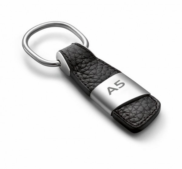Original Audi A5 Schlüsselanhänger Leder Anhänger Key Ring Lasergravur