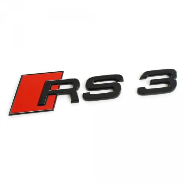 Original Audi RS3 Schriftzug Tuning Emblem Exclusive Black Edition Logo