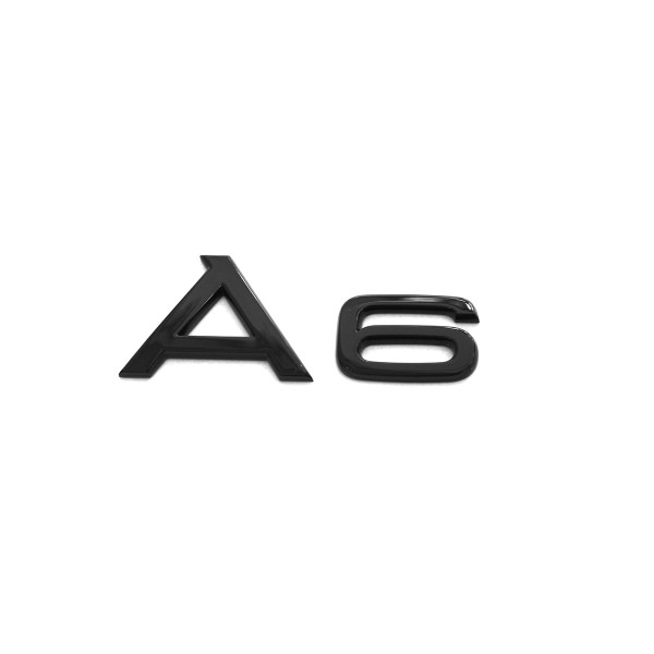 Original Audi A6 Schriftzug schwarz Tuning Exclusive Black Edition Emblem 4K0071803