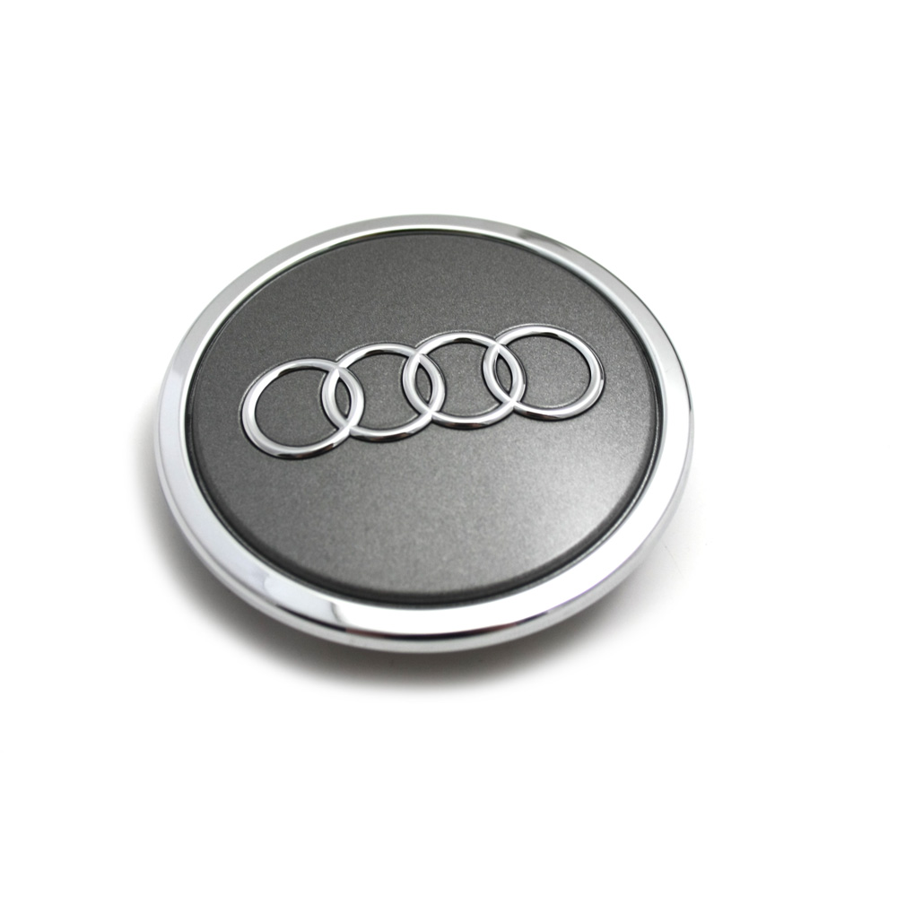 Audi Radzierkappe Original Felgendeckel Nabenkappe grau / mettalic