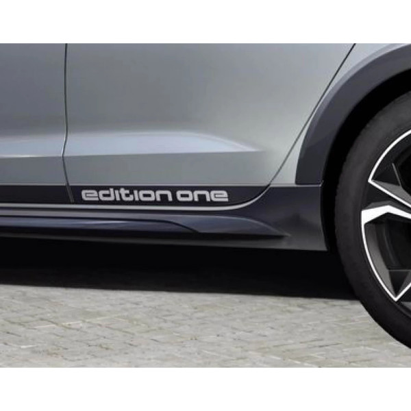 Original Audi Dekorfolie edition one Schriftzug Design Folie silber 82B064317X7K