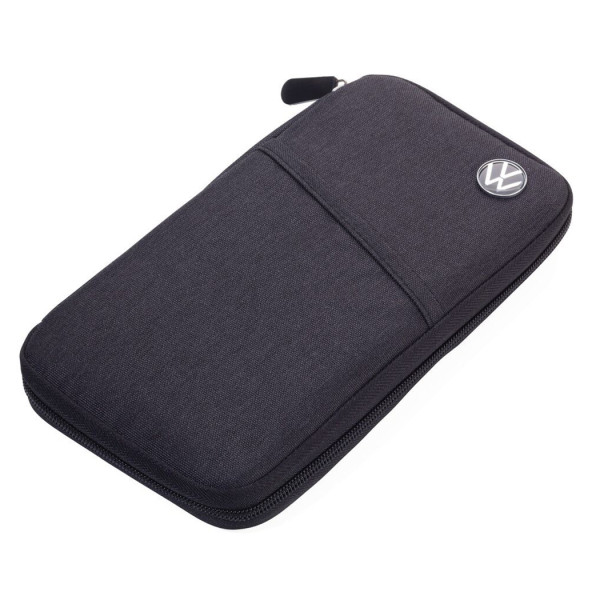 Etui SAFE RIDE Dokumentenetui RFID Reisedokument Tasche VW Logo schwarz TRV20