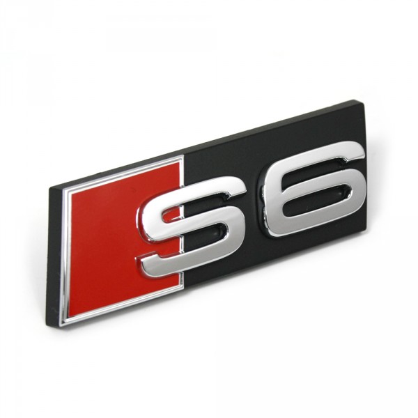 Original Audi S6 Schriftzug Kühlergrill Exterieur Emblem Tuning Logo chrom