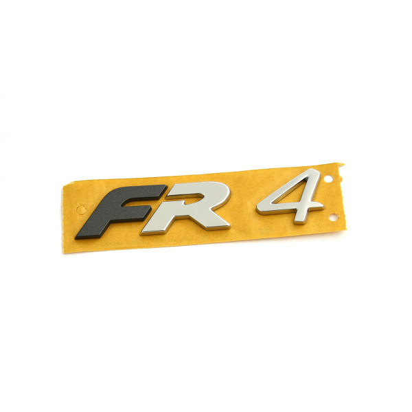 Original Seat FR 4 Schriftzug Logo Heckklappe Formula Racing Tuning Emblem grau-metallic matt