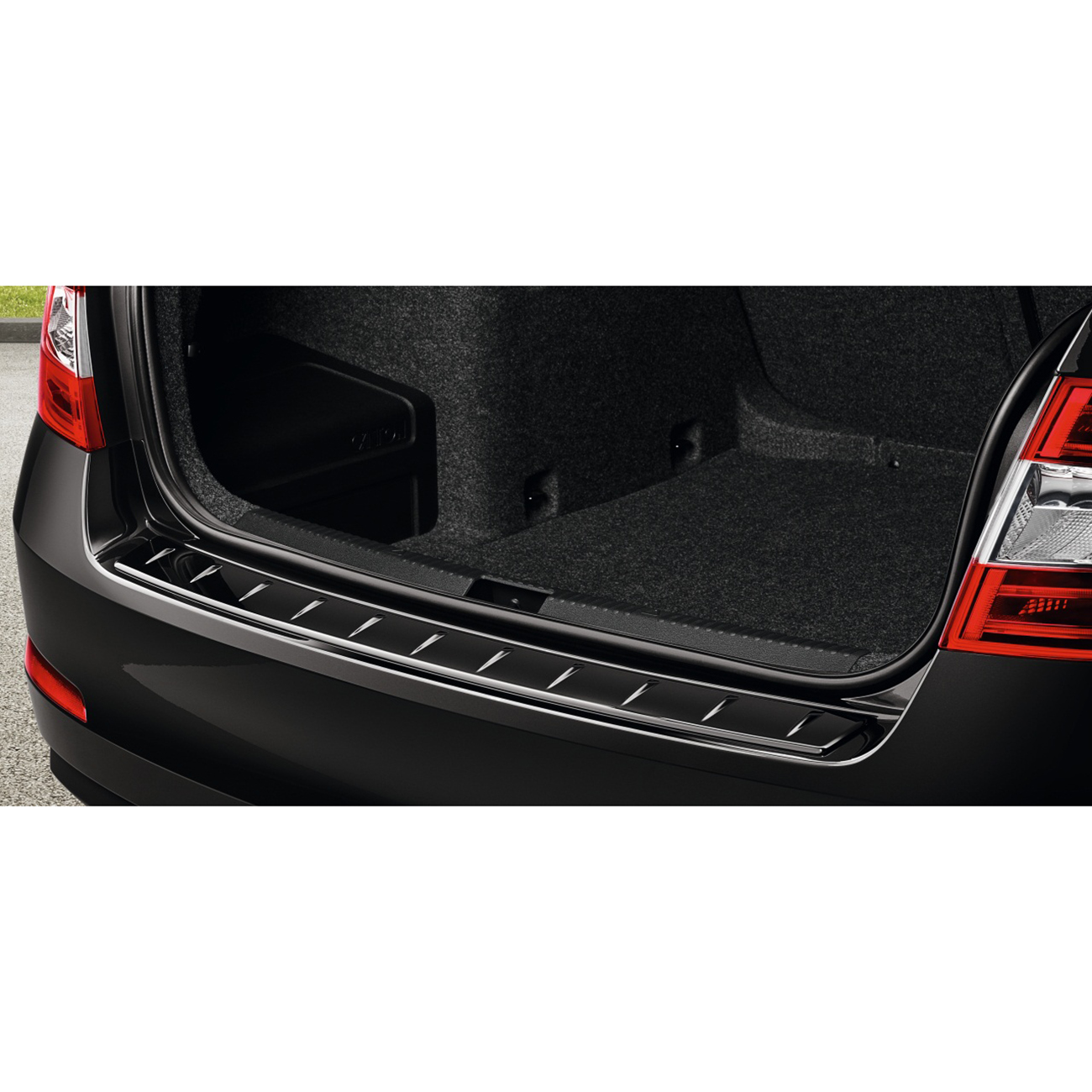 Ladekantenschutz Für Škoda Octavia 3 RS Combi (2012-2020) – Stoßstangenschutz Aus Edelstahl