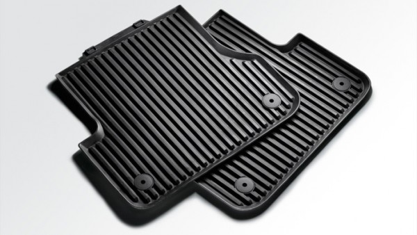 Original Audi A4 A5 Gummi Fußmatten 2-teilig hinten Premium Gummimatten Allwettermatten