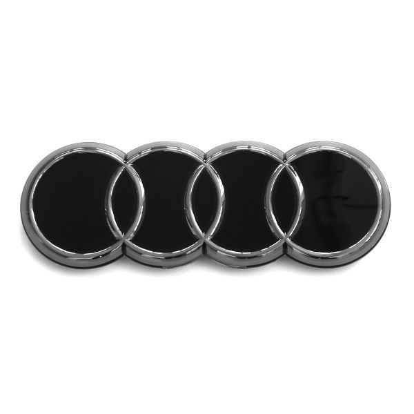 Original Audi Q4 e-tron Zeichen Kühlergrill Ringe Black Edition Emblem  Blackline Logo schwarz