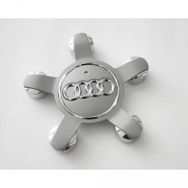 Audi Radzierkappe Original Nabenkappe Felgendeckel Chrom Silber