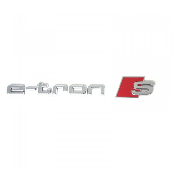 Original Audi Schriftzug e-tron S Emblem Logo Aufkleber Modellbezeichnung 4KE8537353Q7