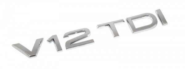 Schriftzug V12 TDI Original Audi Emblem Tuning Typzeichen Chrom Heck