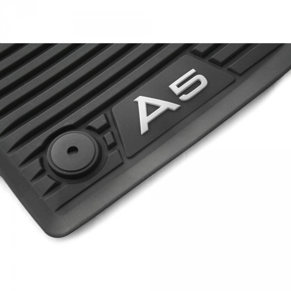 Original Audi A5 (B9) Sportback Gummi Fußmatten Komplettsatz v+h Allwettermatten schwarz