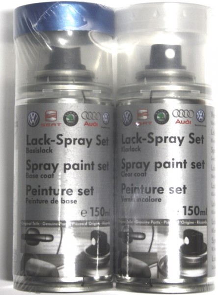 Bombe De Peinture Auto Lackpoint 400 Ml - Couleur VW LB8R Black Oak Metallic, Laque Acrylique, Rapide Séchage
