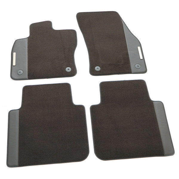 Original Seat Tarraco Premium Textil Fußmatten 4x Stoffmatten Logo Komplettsatz braun