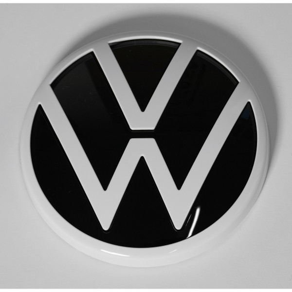 Original VW Emblem Heckklappe Zeichen Logo schwarz/weiß 10A898633AWA