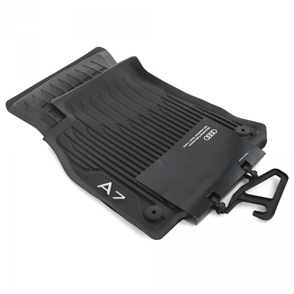 Original Audi A7 (C8 4K) Sportback Gummi Fußmatten vorn Gummimatten Allwettermatten schwarz