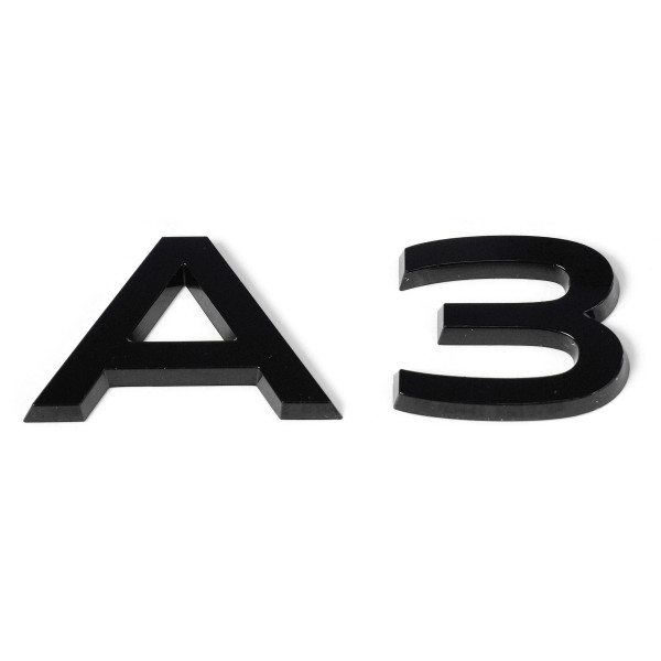 Original Audi A3 Schriftzug Black Edition Emblem Aufkleber schwarz 8Y08537405FQ