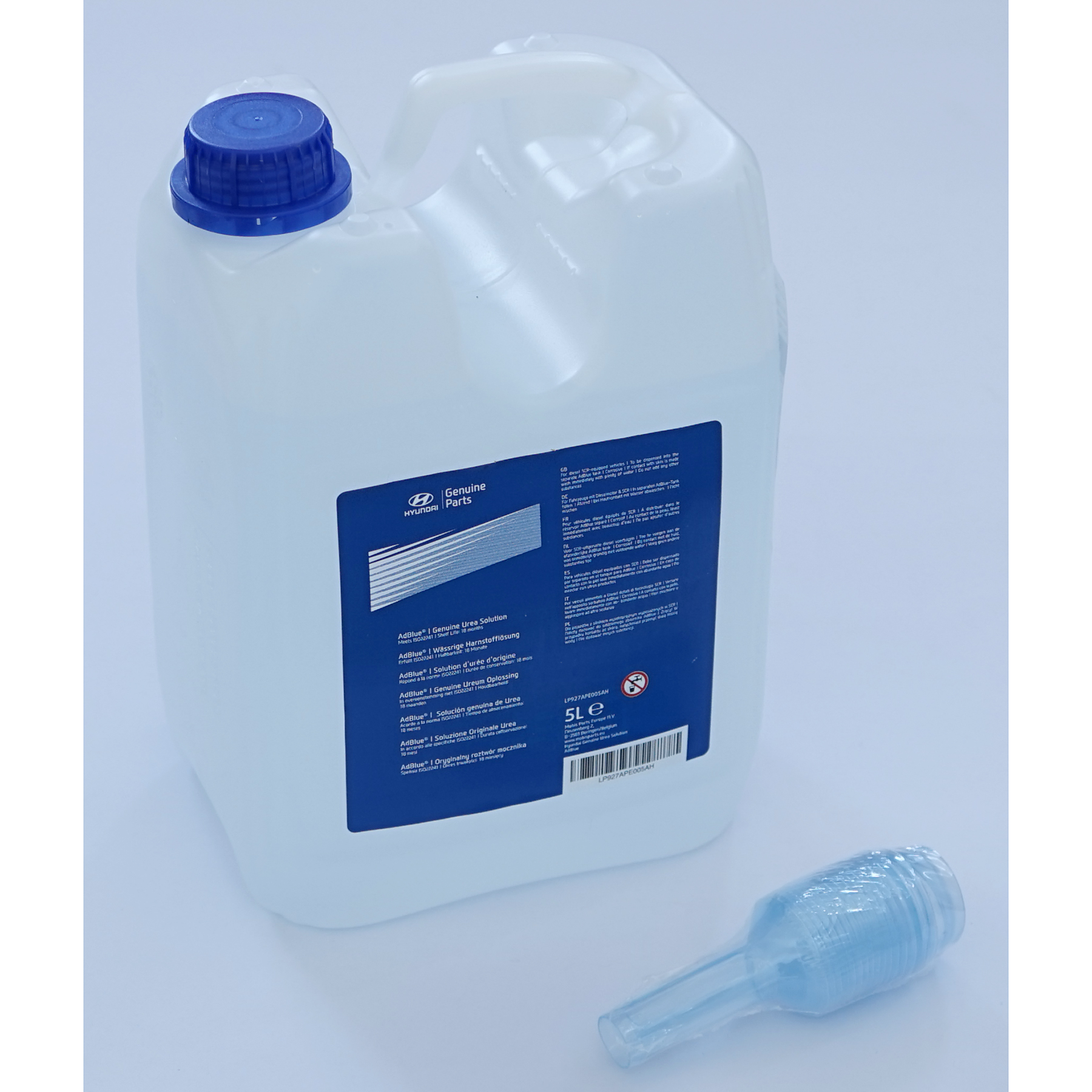 Teico Harnstofflösung AdBlue 600l Palette 120 Kanister a 5 Liter mit  Auslaufhahn, 600 l, inkl. Einfüllhilfe