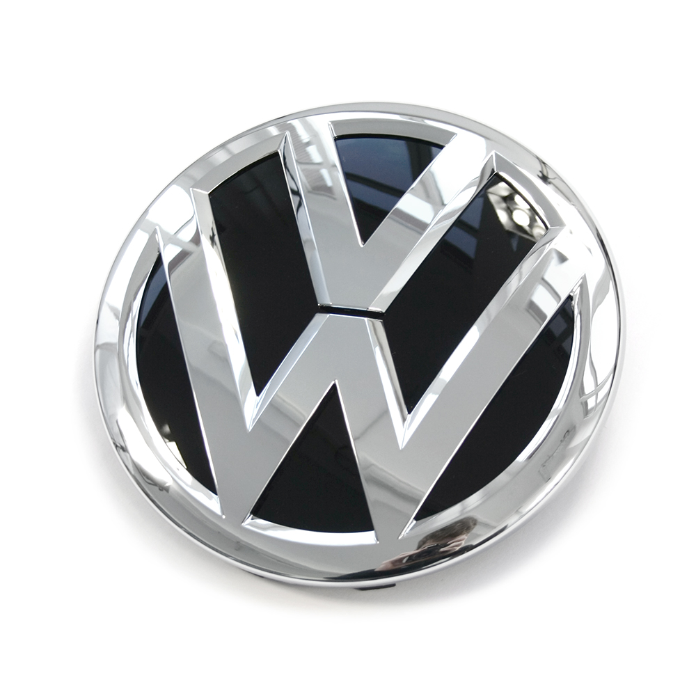 Original VW-Emblem vorn Kühlergrill Emblem Logo chrom schwarz