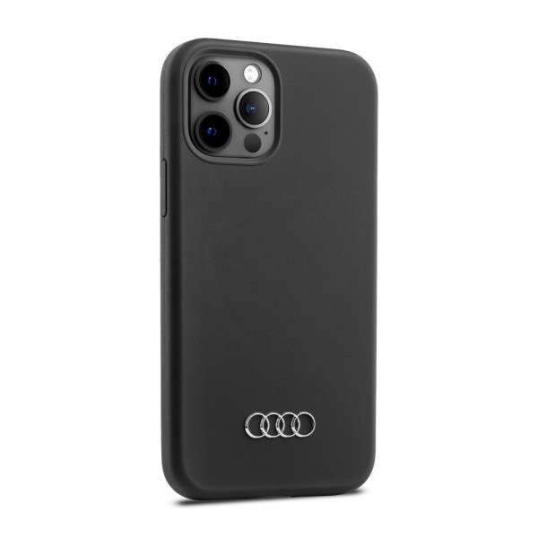 Original Audi Smartphone Case Cover Hülle Handy iPhone12/12Pro Ringe Logo schwarz 3222100100