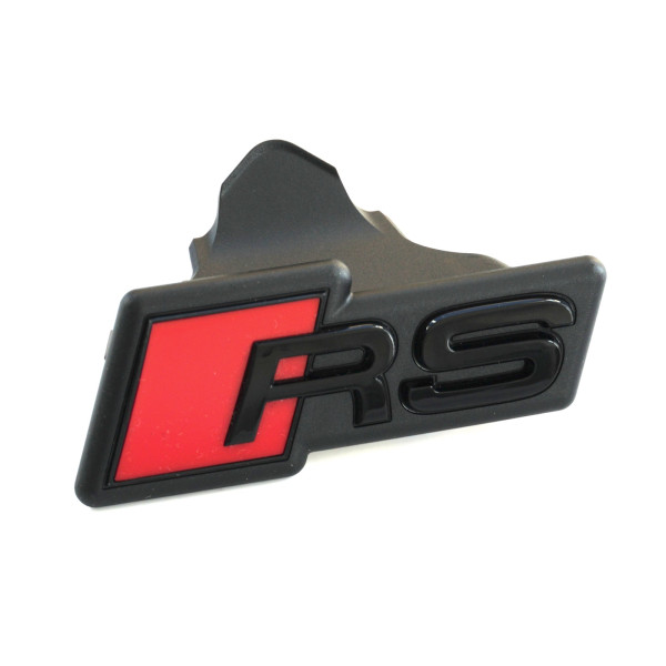 Original Audi RS Schriftzug Kühlergrill Emblem Plakette Logo schwarz 8Y0853736H
