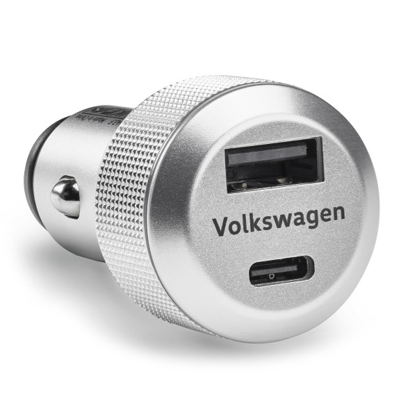Original VW Adapter USB Ladeadapter USB-A USB-C Ladekabel abgeschirmt 000051443F