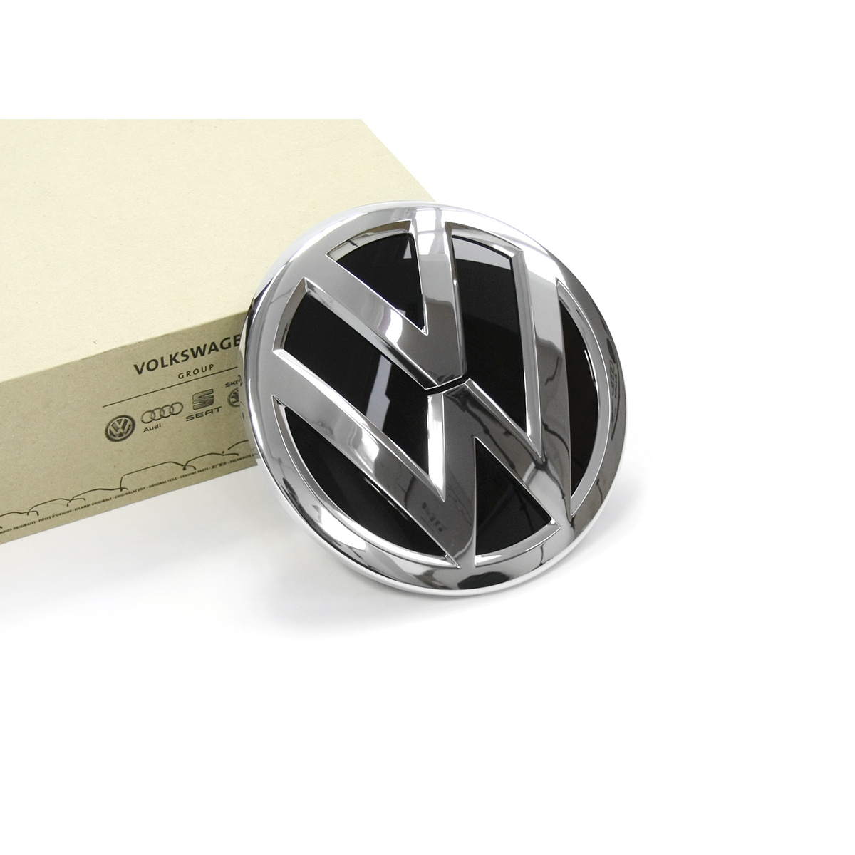 Original VW Emblem vorn beleuchtet Zierleiste Logo weiß/schwarz