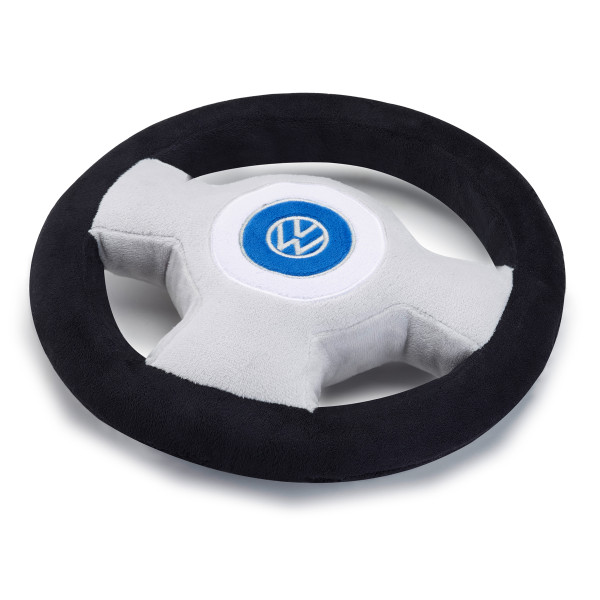 Original VW Plüschlenkrad Quetschhupe Volkswagen Logo Plüsch Kissen Greifling 231087579