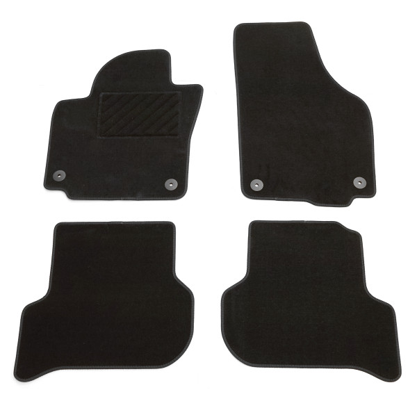 SCHÖNEK Veloursmatten Textilmatten Fußmatten SEAT IBIZA 4 (6J 6P) 5-Türer  4-teilig 