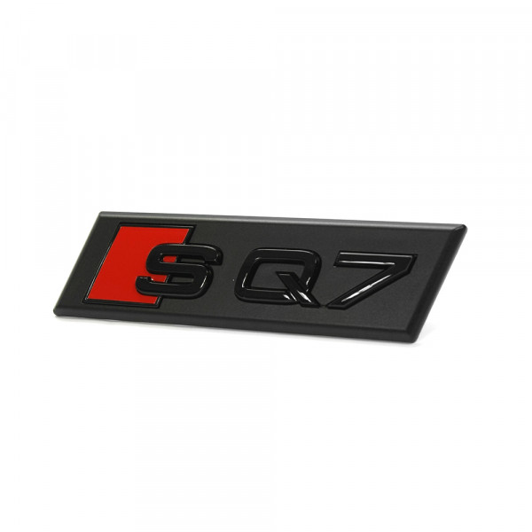 Original Audi SQ7 (4M) Facelift Schriftzug schwarz vorn Kühlergrill Exclusive Black Edition Emblem