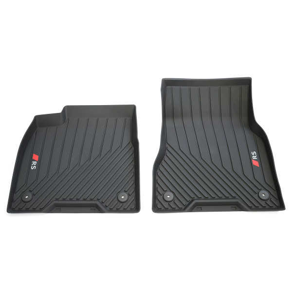 Original Audi Q6 e-tron RS Allwettermatten vorn Gummi Fußmatten schwarz 85B061221B041