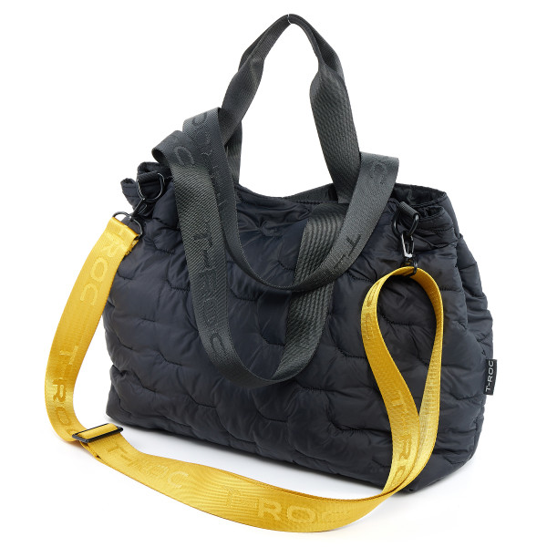 Original VW Tasche T-Roc Kollektion Puffer-Bag Shopper Umhängetasche schwarz 2GV087317041