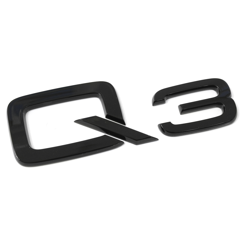 Audi Emblème E-tron S Noir Brillant - Lettres Originales Black Edition Pour Hayon, Accessoire Tuning Exclusive