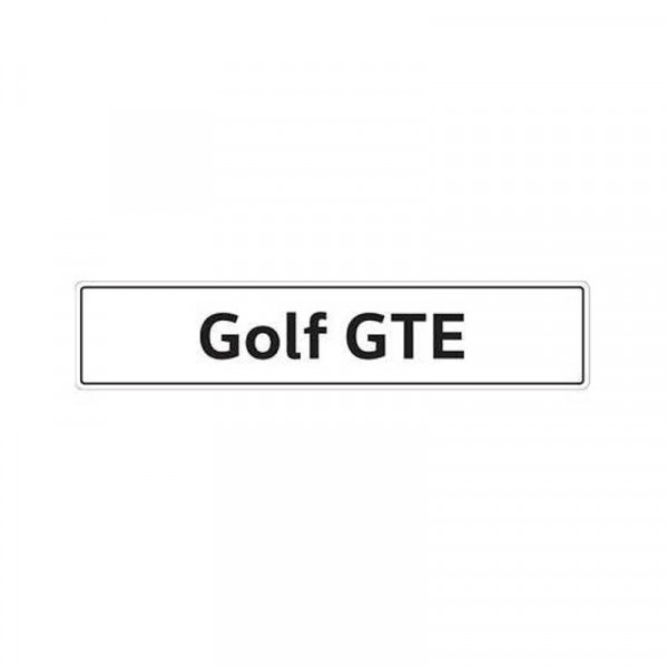 Original VW Kennzeichenschild Golf GTE Nummernschild Kennzeichen Typenschild 5K0071801K