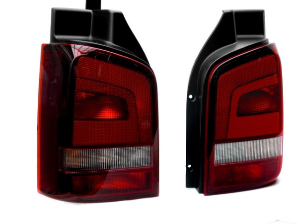 LED Rückleuchten Heckleuchten in Rot Facelift Optik für VW T5 mit  Heckklappe ab 2003-2009