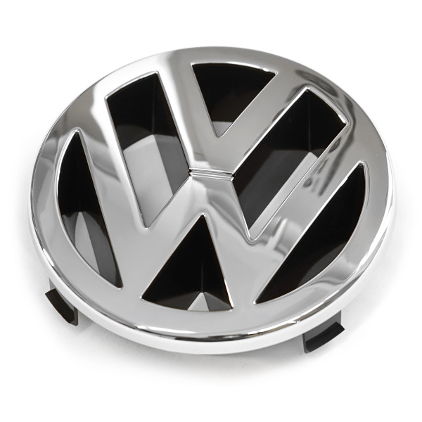 Original VW Emblem vorn Kühlergrill Logo chrom/schwarz 1J5853601ULM