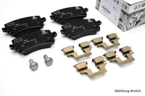 Original Audi Bremsbeläge RS4 8E Komplettsatz Hinterachse 1KY Bremsen Beläge 8E0698451P